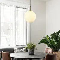 LumenXL Suspension dorée avec verre blanc laiteux, 3 niveaux de gradation, 2700K - Signe