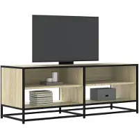 vidaXL Armoire TV Chêne Sonoma 120,5x40x46 cm Bois composite et métal