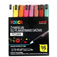 Uni-Ball Postermarker PC-1MR 16 Farben (16x)
