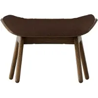 UMAGE The Reader Pouf Dark oak | Teddy brown - Teddy bear fabric