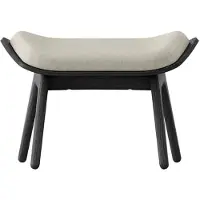 UMAGE The Reader Pouf black oak | White sands - Textile