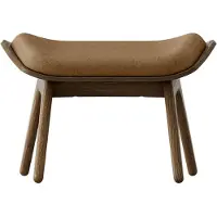 UMAGE The Reader Pouf Dark oak | Sugar brown - Textile