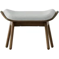UMAGE The Reader Pouf Dark oak | Sterling - Textile
