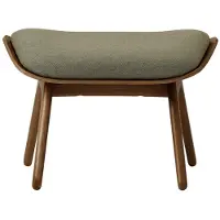 UMAGE The Reader Pouf Dark oak | Morning meadows - Textile