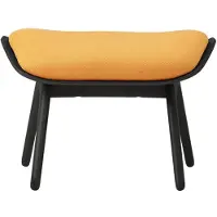 UMAGE The Reader Pouf black oak | Tangerine - Textile