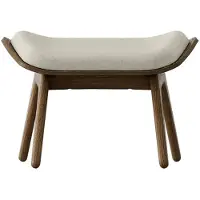 UMAGE The Reader Pouf Dark oak | White sands - Textile