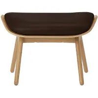 UMAGE The Reader Pouf Oak | Brown - Leather