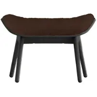 UMAGE The Reader Pouf black oak | Teddy brown - Teddy bear fabric