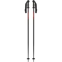 Komperdell - Bâtons de ski - Alpine Schnapspole en Aluminium - Taille 130 cm - Noir
