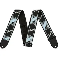 Fender Black Grey and Blue Mono Guitar Strap