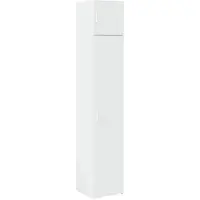 vidaXL Armoire haute Étroite Blanc 40x42,5x225 cm Bois composite