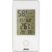 Alecto Thermomètre intérieur numérique blanc -