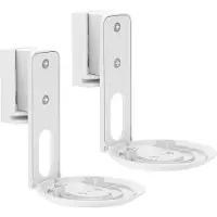 My Wall HS40WL (1 paire, Installation murale, Inclinable, Rotatif), Pied + support mural pour enceinte, Blanc