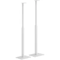 My Wall charge : 5 kg, hauteur : 700 - 1270 mm, contenu : 2 pièces, blanc (Réglable en hauteur), Pied + support mural pour enceinte, Blanc