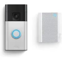 Ring Battery Video Doorbell Nickel + Chime
