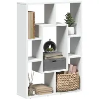 vidaXL Bibliothèque Blanc 63x20x90 cm Bois d'ingénierie