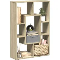 vidaXL Bibliothèque chêne sonoma 63x20x90 cm bois d'ingénierie
