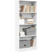 vidaXL Bibliothèque blanc 60x24x143 cm bois d'ingénierie
