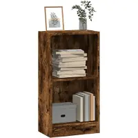 vidaXL Bibliothèque chêne fumé 40x24x76 cm bois d'ingénierie