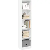 vidaXL Bibliothèque blanc 40x24x176 cm bois d'ingénierie