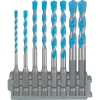 Bosch 2608901455 EXPERT Jeu De 8 Scies Cloches - HEX-9 Multi Construction Pick & Click - 3 - 8 Mm