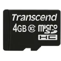 Transcend TS4GUSDC10 mémoire flash 4 Go MicroSDHC NAND Classe 10
