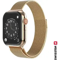 Swissten Mesh Band For Apple Watch 38 / 40 / 41 Mm Gold (Acier inoxydable), Sangles de montre, Or