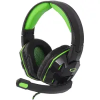 Esperanza EGH380 Head-band Black Green