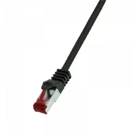 Logilink PrimeLine - Cordon de raccordement - RJ-45 (M) pour RJ-45 (M) - 10 m - SFTP, PiMF - CAT 6 - sans halogène - noir