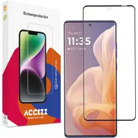 Accezz Hard Glass Full Cover Screen Protector pour Motorola Moto G85
