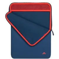 Rivacase Housse pour PC 15 pouces - - MacBook 16 pouces - Néoprène - Verticale - Bleu foncé