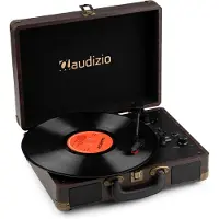 Audizio Platenspeler Bluetooth IN/OUT - RP116DW - 2024 model - Retro platenspeler met