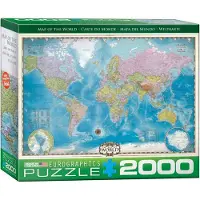 Eurographics Puzzle Carte du monde 2000 pièces
