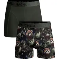 Muchachomalo Boxer Muchachomalo Homme Print Solid Print Grey (Lot de 2)-M