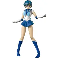 Bandai Figurine d’action S.H. Figuarts de Sailor Moon – Édition couleur « Animation » de la Sailor Mercure – 14 cm