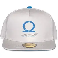 Difuzed Hommes, Casquette, God of War Ragnarok Cappellino: Logo (B), Bleu, Blanc, (Taille unique)