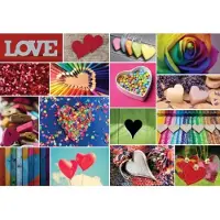 Bluebird Puzzle Puzzle Collage - Love in Color - 1000 pièces