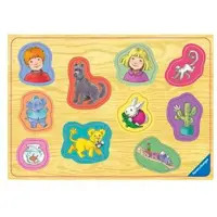 Ravensburger Puzzle Encastrement en Bois - Karsten et Petra - Moins de 10 pièces
