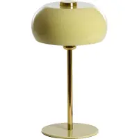 Light & Living Lampe de table Surin Ø 23cm - vert clair brillant avec or