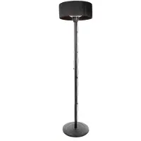 Sunred - Artix - Bright line - Noir - Modèle sur pied - Chauffage de terrasse - Rayonnement infrarouge - 1500 W - 1 réglage - interrupteur marche/arrêt - Chauffage électrique