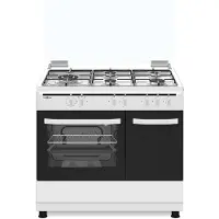 Vitrokitchen Cuisine à Gaz Butane Avec Four Cb961pbb 90x60 Cm 4 Feux