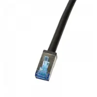 Logilink CQ7093S Outdoor PE Patchkabel CAT.6A S/FTP, schwarz, 10,0m