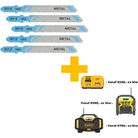 DeWalt Lames de scie sauteuse type T HSS76x50mm 5pcs. pour métal (DT2160)