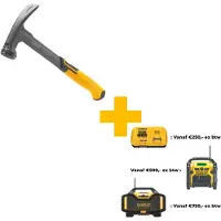 DeWalt DWHT51138-0 Marteau À Panne Droite - 400 Grammes