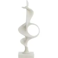 Light & Living Décor LOVINAC en plastique crème – 19x16x47 cm