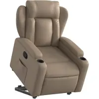 vidaXL Fauteuil relax avec releveur Cappuccino-Brun Similicuir