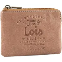 Lois - Porte Monnaie Homme Cuir Souple Petit Format - Petit Porte Monnaie Homme - Bourse Porte Monnaie Multi Rangements Anti RFID. Porte Carte Cuir., Cognac