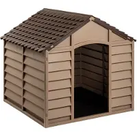 vidaXL Niche pour chien Marron 86x84x82 cm Polypropylène