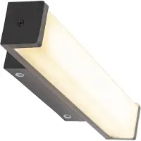 QAZQA Applique murale noire 32 cm IP44 - Cascada