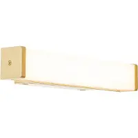 QAZQA Applique murale de salle de bain en laiton 32 cm avec LED IP44 - Cascada